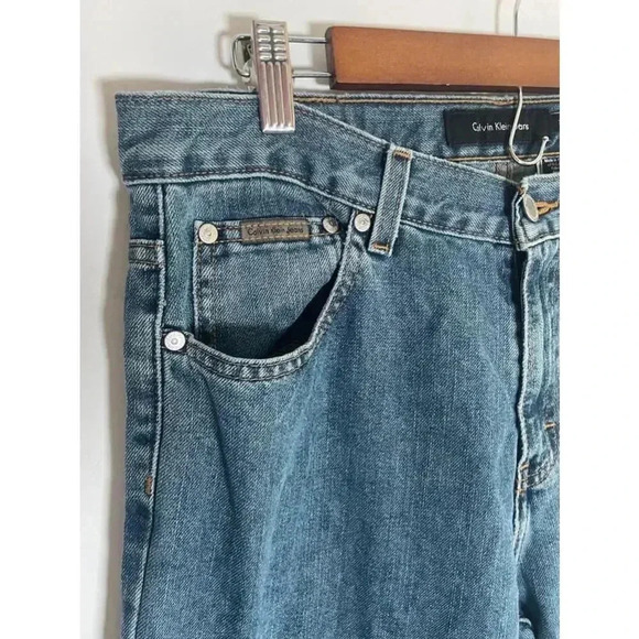 Women's Calvin Klein Jeans Flare Blue Size 10 Vintage Y2K‎ EUC! - Picture 2 of 13